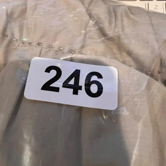 Talbots Tan A Line beautiful beaded lines for added sparkle sophistication Sz 16 - Picture 12 of 12